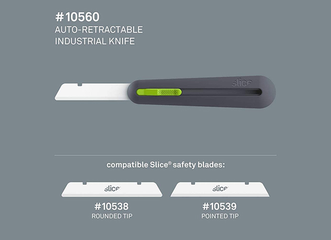 新款SLICE 10539尖形刀尖陶瓷工业安全刀片
